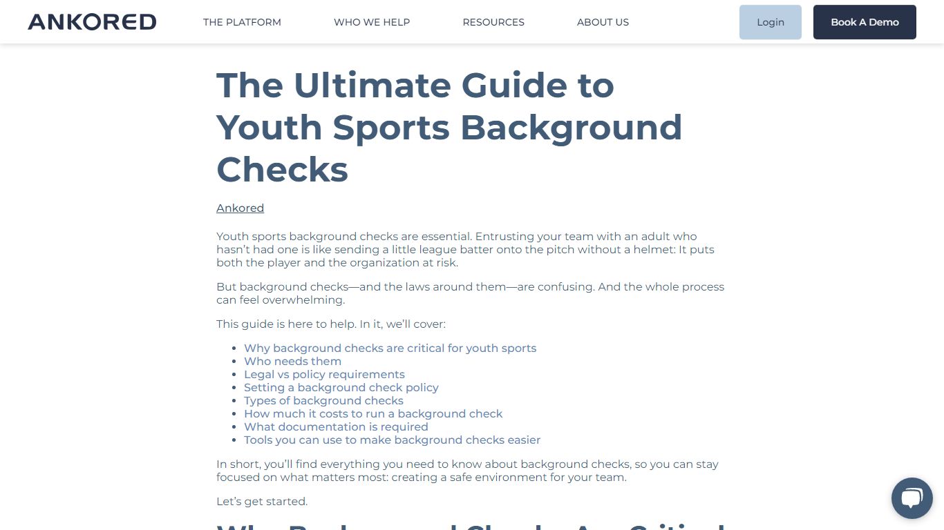 The Ultimate Guide to Youth Sports Background Checks - Ankored